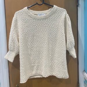 Something Navy cream sweater